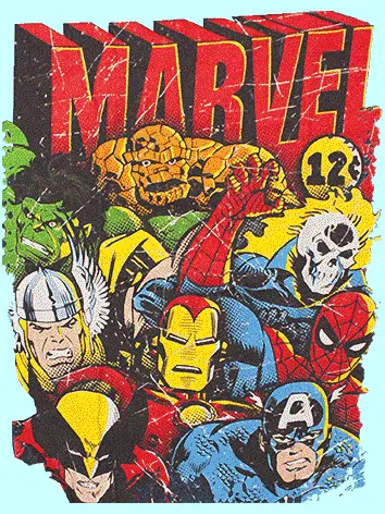 Camiseta marvel comics-detalle