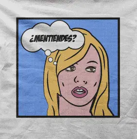 Camiseta mentiendes-detalle