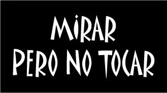 Camiseta mirar pero no tocar-detalle