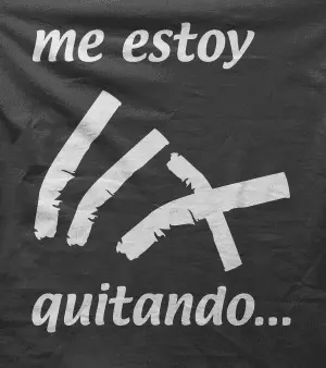Camiseta no fumar-detalle