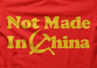 Camiseta not made in china-detalle