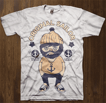 Camiseta original sailor-detalle