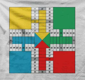 Camiseta parchis-detalle
