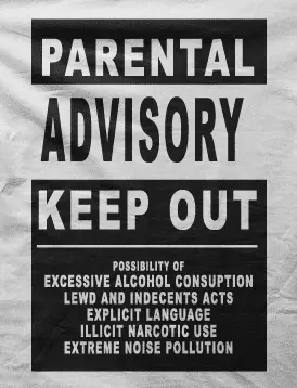 Camiseta parental advisory-detalle