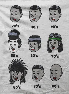 Camiseta peinados-detalle