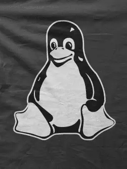 Camiseta pinguino linux-detalle