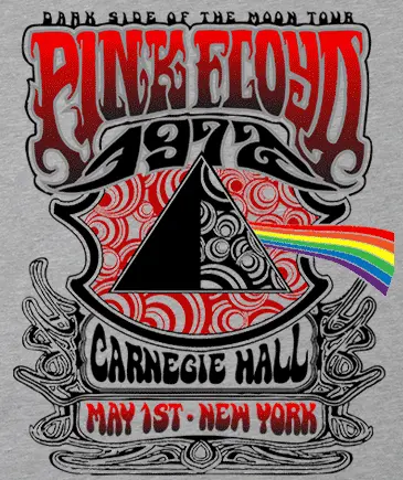 Camiseta pink floyd carnegie hall-detalle