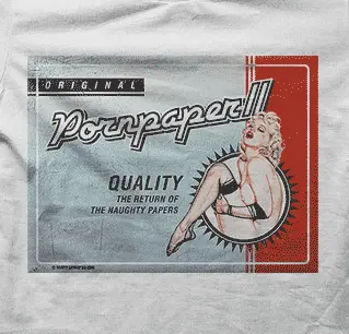 Camiseta porn paper-detalle