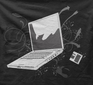 Camiseta portatil-detalle