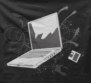 Camiseta portatil-detalle