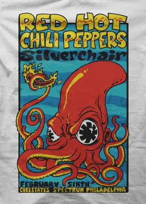 Camiseta red hot chili peppers I-detalle