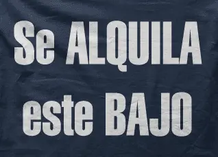 Camiseta se alquila este bajo-detalle