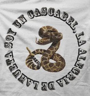 Camiseta serpiente-detalle