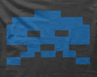 Camiseta space invaders-detalle