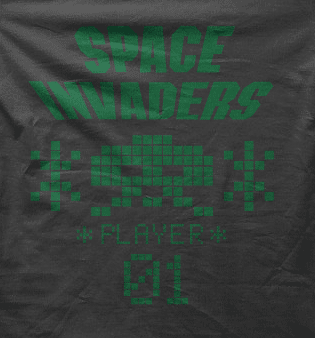 Camiseta space invaders player-detalle