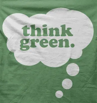 Camiseta think green-detalle