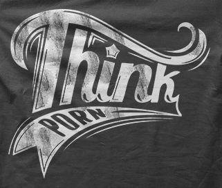 Camiseta think porn-detalle