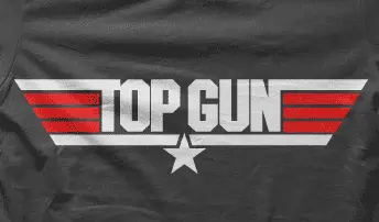 Camiseta top gun-detalle