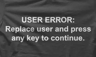 Camiseta user error-detalle