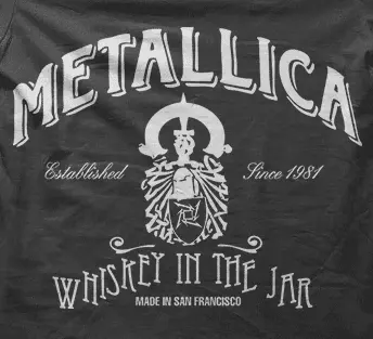 Camiseta whiskey in the jar-detalle
