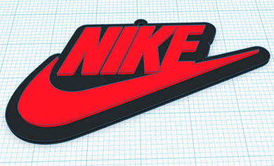 Nike llavero 3d