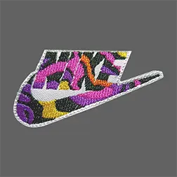 Bordado Nike colores